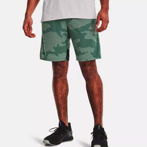 Under Armour Men's UA Stretch Train Jacquard Shorts 1369987 Green / Black NWT